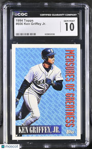 1994 Topps Ken Griffey Jr. #606 CGC 10 Seattle Mariners