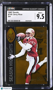 1997 Zenith Jerry Rice SH #140 CGC 9.5 San Francisco 49ers