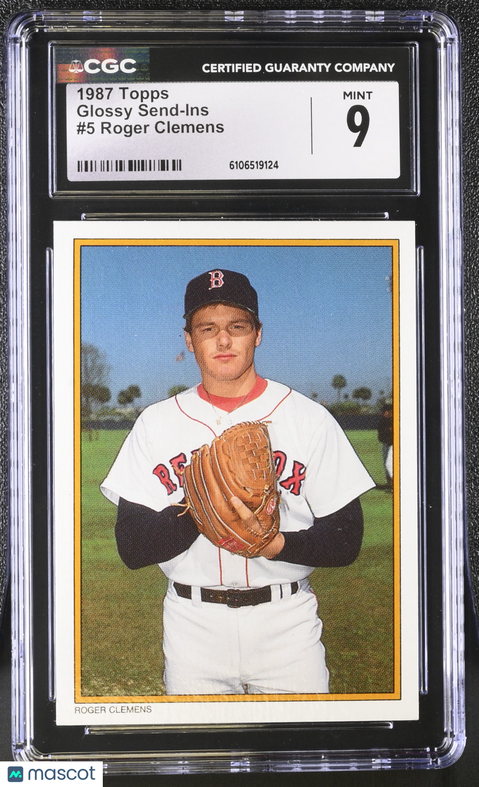 1987 Topps Glossy Send-In's Roger Clemens #5 CGC 9 Boston Red Sox
