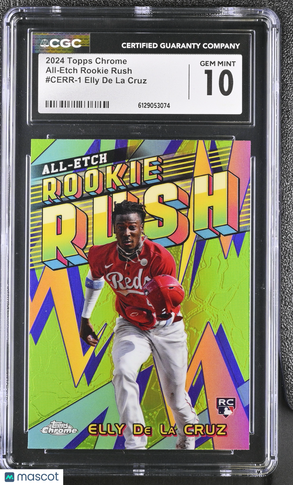 2024 Topps Chrome Elly De La Cruz All-Etch Rookie Rush #CERR-1 CGC 10 Reds