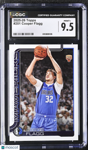 2025-26 Topps Cooper Flagg Rookie #201 CGC 9.5 Dallas Mavericks