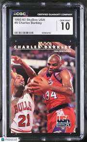 1992-93 Skybox Usa Charles Barkley #9 CGC 10 Philadelphia 76ers
