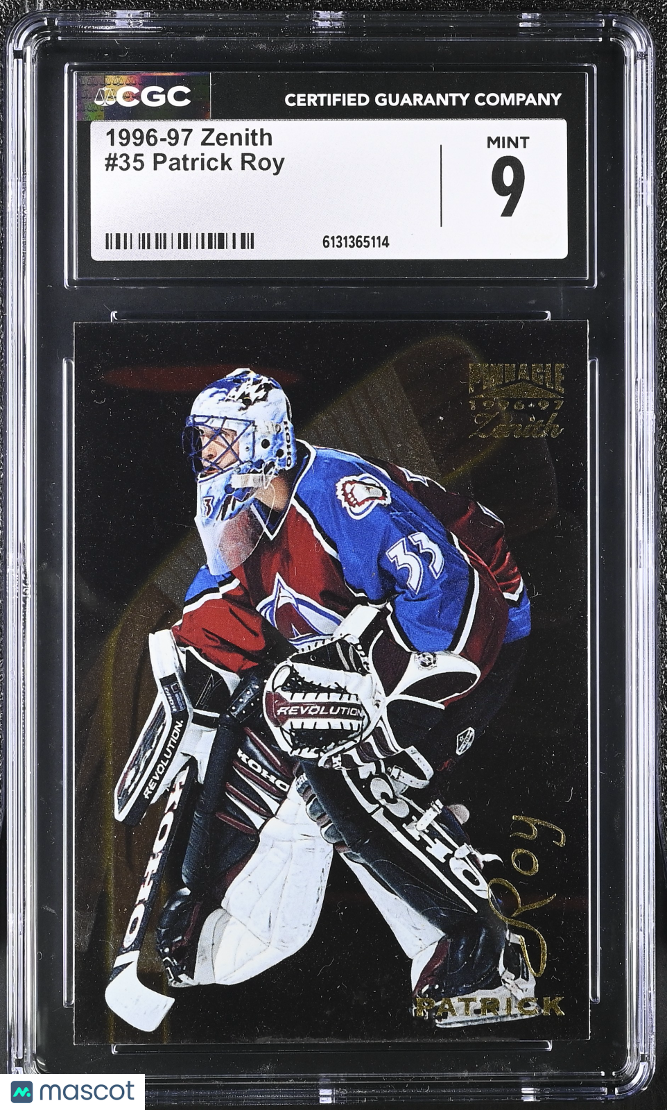 1996-97 Zenith Patrick Roy #35 CGC 9 Colorado Avalanche