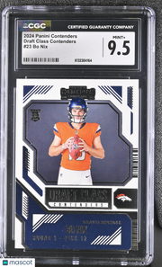 2024 Panini Contenders Bo Nix Draft Class Contenders #23 CGC 9.5 Denver Broncos