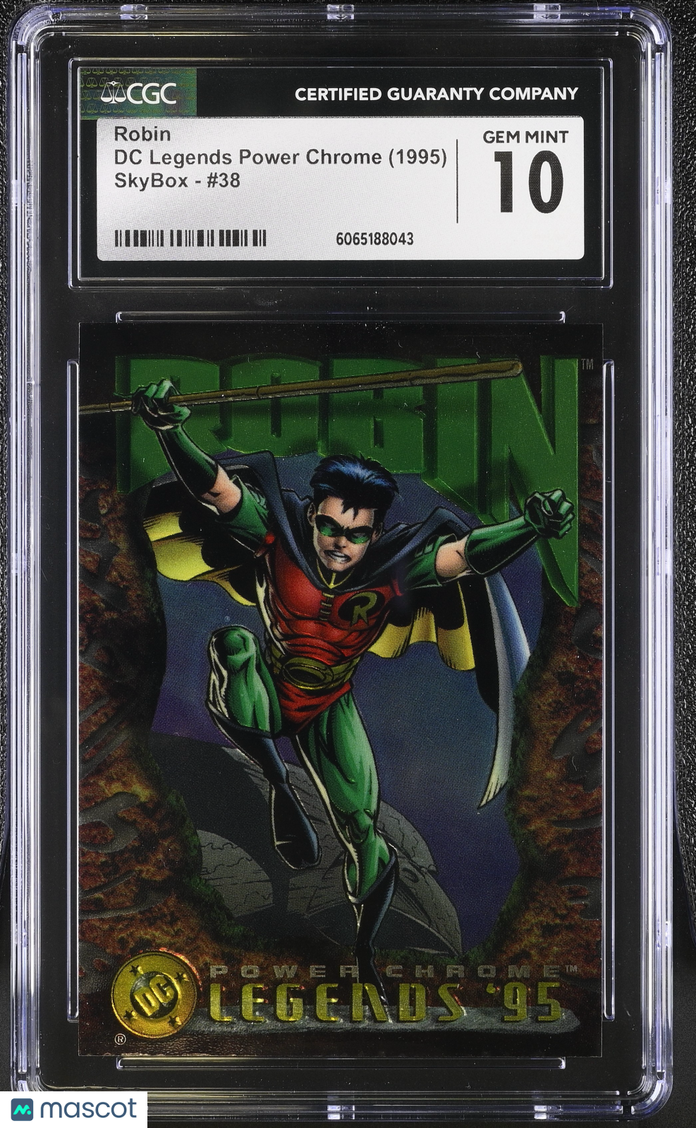 1995 Skybox DC Legends Power Chrome Robin #38 CGC 10