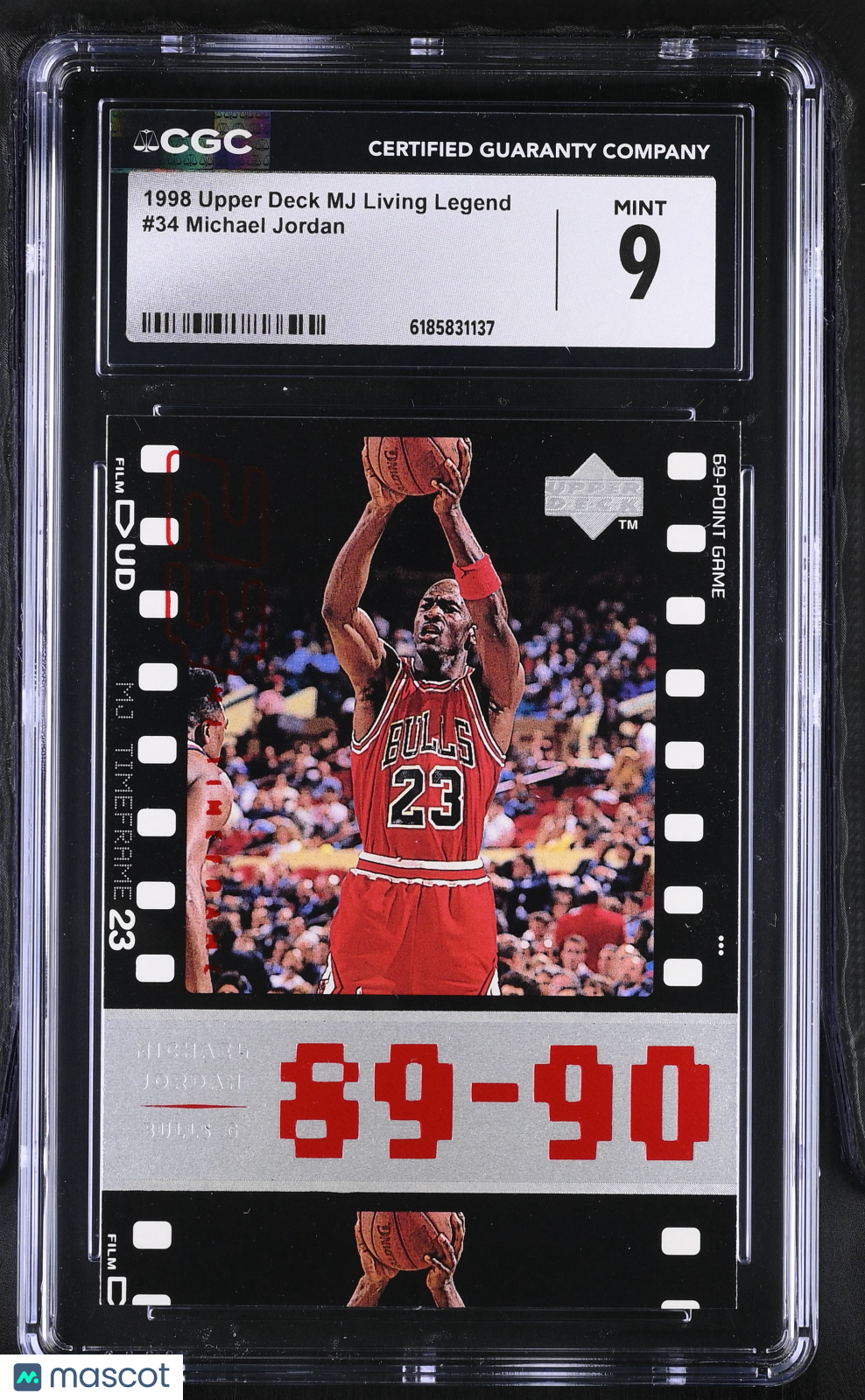 1998 Upper Deck MJ Living Legend Michael Jordan #34 CGC 9 Chicago Bulls