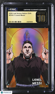 2026 Leaf Anime Nation Ova Lionel Messi #OVA-1 CGC 10 Pristine