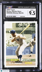2008 Topps Mickey Mantle Mickey Mantle Story #MMS68 CGC 9.5 New York Yankees