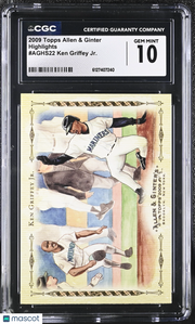2009 Topps Allen & Ginter Ken Griffey Jr. Highlights #AGHS22 CGC 10 Mariners