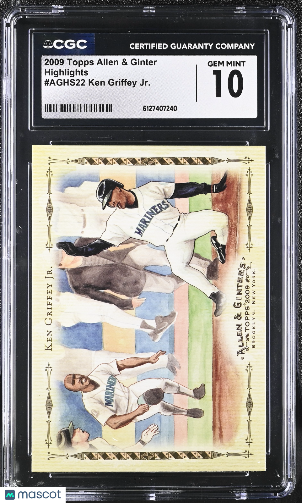 2009 Topps Allen & Ginter Ken Griffey Jr. Highlights #AGHS22 CGC 10 Mariners