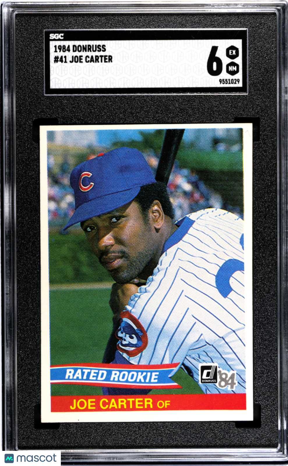 1984 Donruss Joe Carter #41 SGC 6