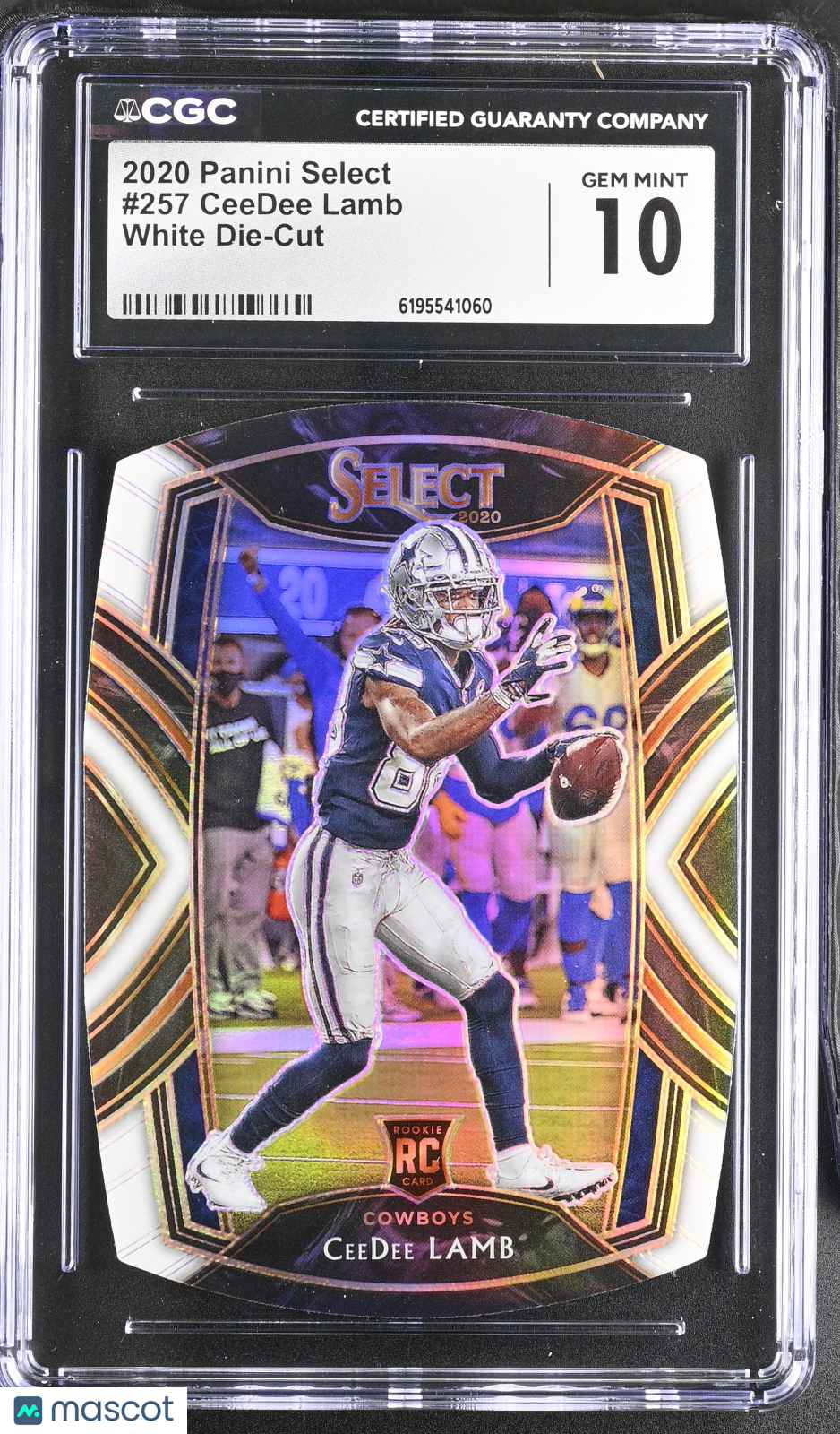 2020 Panini Select CeeDee Lamb White Die-Cut Rookie #257 CGC 10 Dallas Cowboys