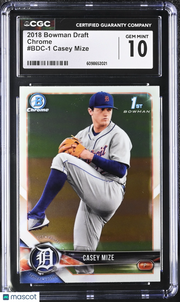2018 Bowman Draft Casey Mize Chrome #BDC-1 CGC 10