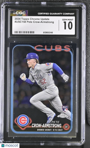 2024 Topps Chrome Update Pete Crow-Armstrong Rookie #USC158 CGC 10 Chicago Cubs