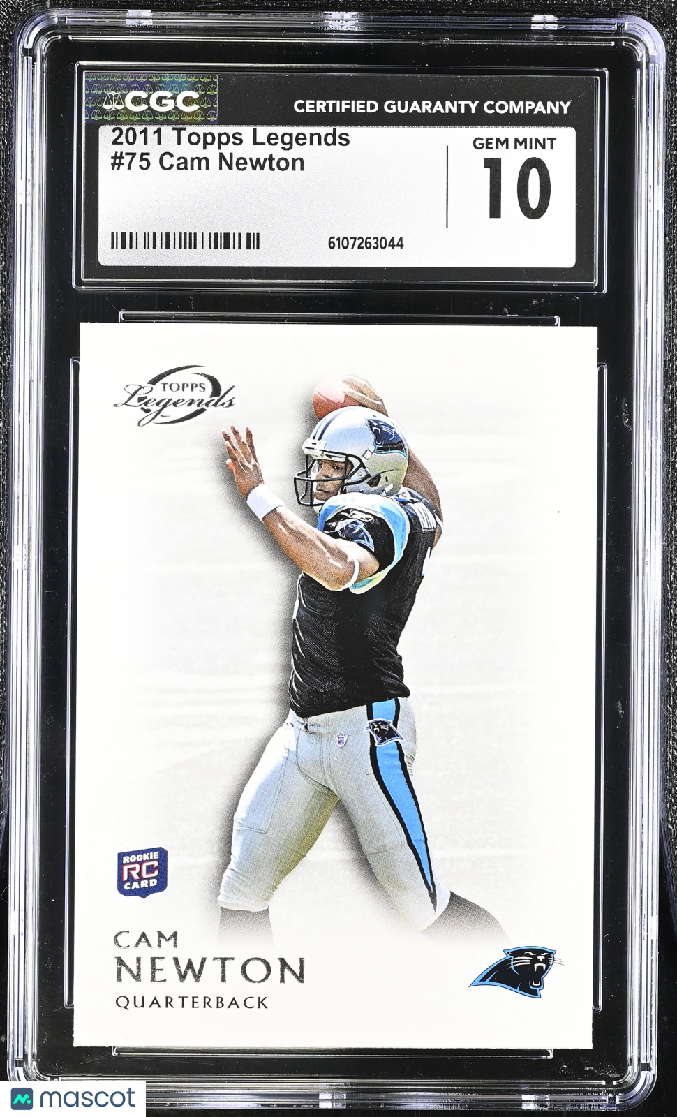 2011 Topps Legends Cam Newton Rookie #75 CGC 10 Carolina Panthers