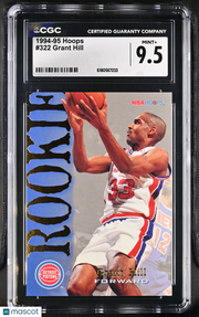 1994-95 Hoops Grant Hill Rookie #322 CGC 9.5 Detroit Pistons