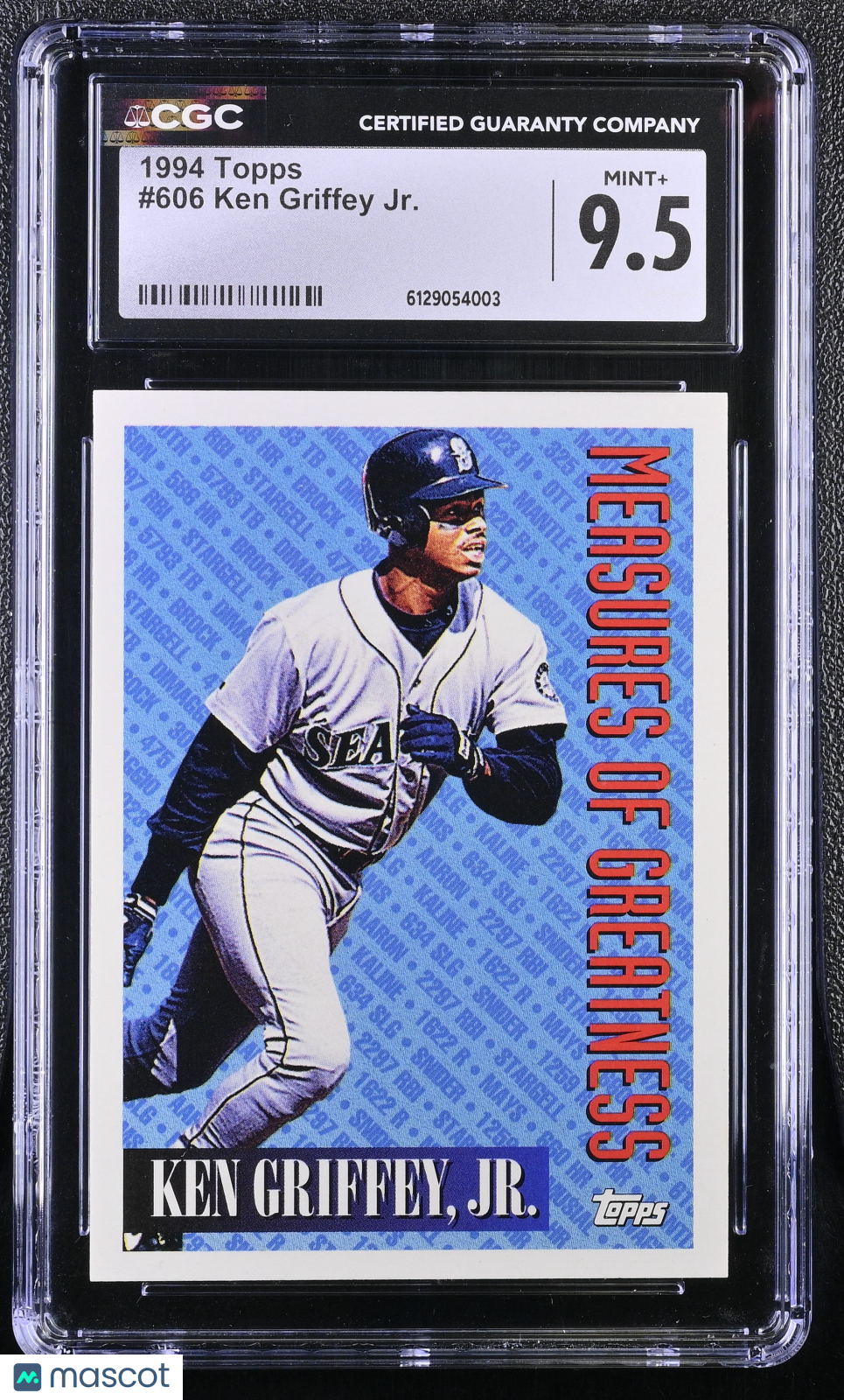 1994 Topps Ken Griffey Jr. #606 CGC 9.5 Seattle Mariners