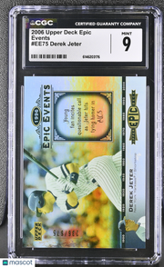 2006 Upper Deck Epic Derek Jeter /675 Events #EE75 CGC 9 New York Yankees