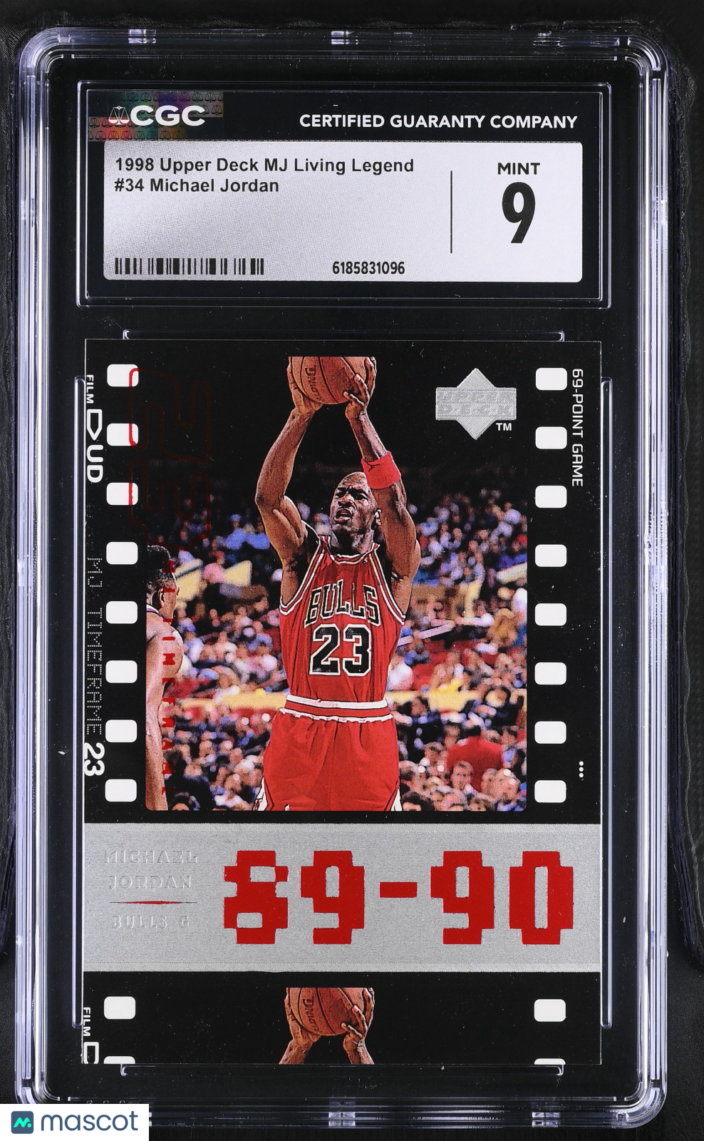 1998 Upper Deck MJ Living Legend Michael Jordan #34 CGC 9 Chicago Bulls