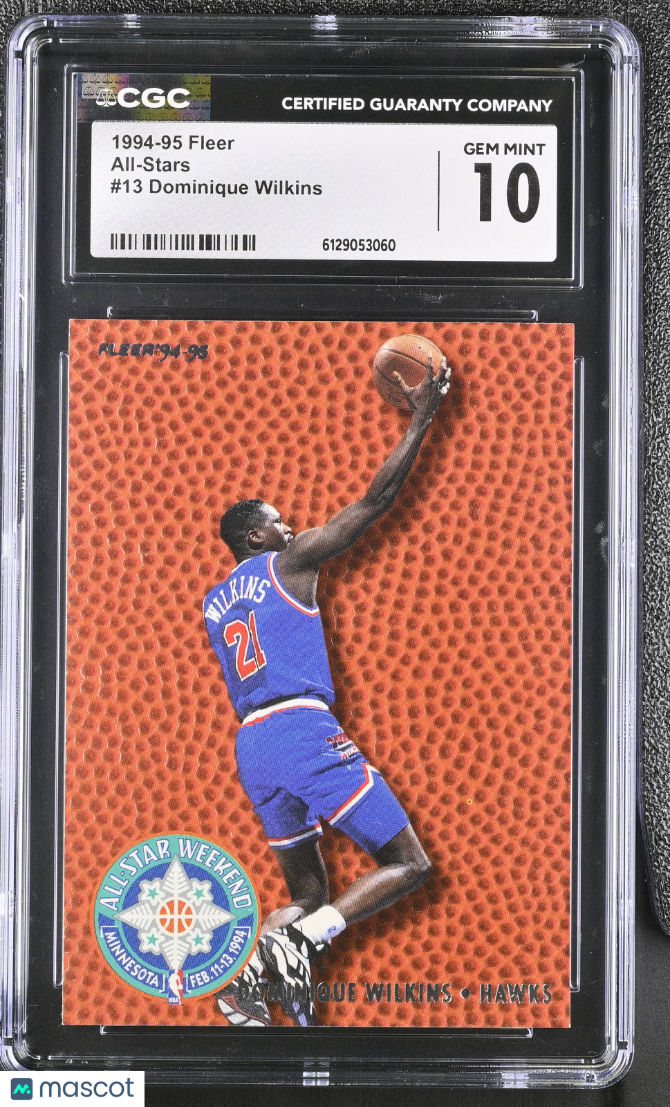 1994-95 Fleer Dominique Wilkins All-Stars #13 CGC 10 Atlanta Hawks