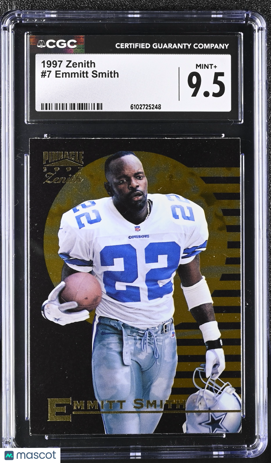 1997 Zenith Emmitt Smith #7 CGC 9.5 Dallas Cowboys