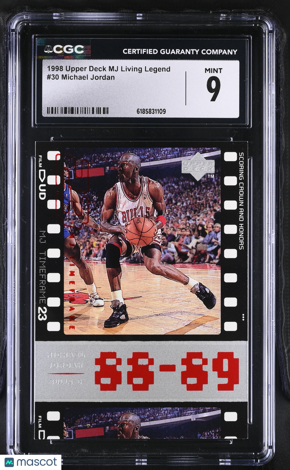 1998 Upper Deck MJ Living Legend Michael Jordan #30 CGC 9 Chicago Bulls