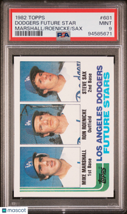 1982 Topps Dodgers Future Star #681 Marshall Roenicke Sax PSA 9