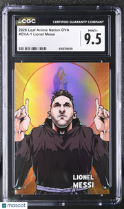 2026 Leaf Anime Nation Ova Lionel Messi #OVA-1 CGC 9.5