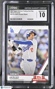 2024 Topps National Trading Card Day Shohei Ohtani #NTCD-GWP2 CGC 10 Dodgers