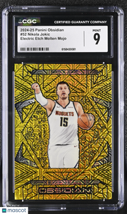2024-25 Obsidian Nikola Jokic Electric Etch Molten Mojo /10 #52 CGC 9 Nuggets