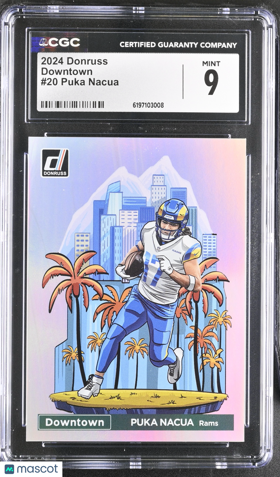 2024 Donruss Puka Nacua Downtown #20 CGC 9 Los Angeles Rams