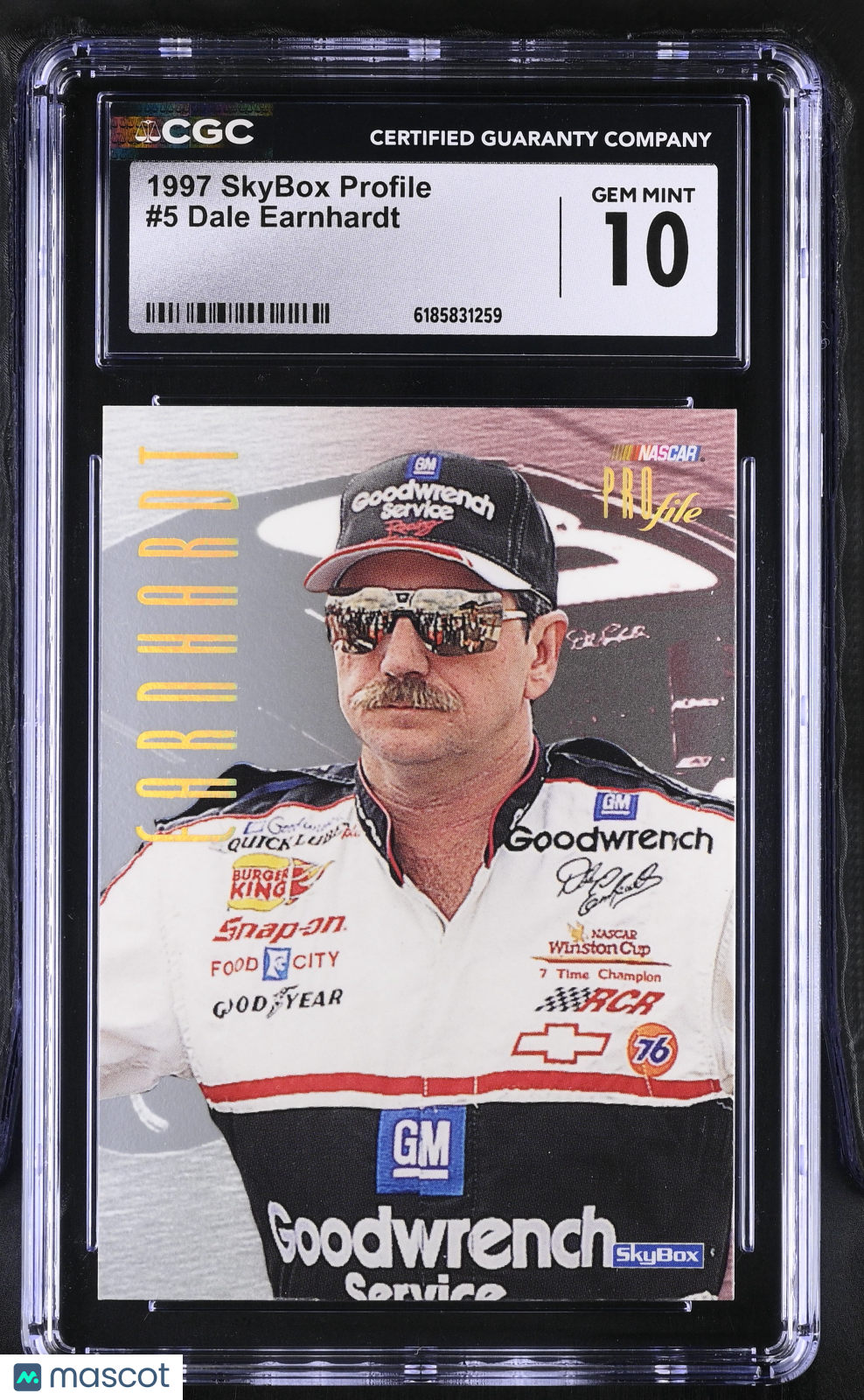 1997 Skybox Profile Dale Earnhardt #5 CGC 10
