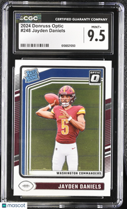 2024 Donruss Optic Jayden Daniels Rookie #248 CGC 9.5 Washington Commanders