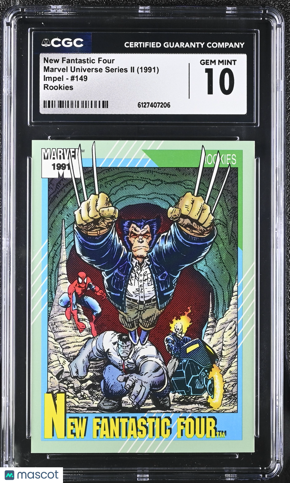 1991 Impel Marvel Universe Series II New Fantastic Four #149 Rookies CGC 10