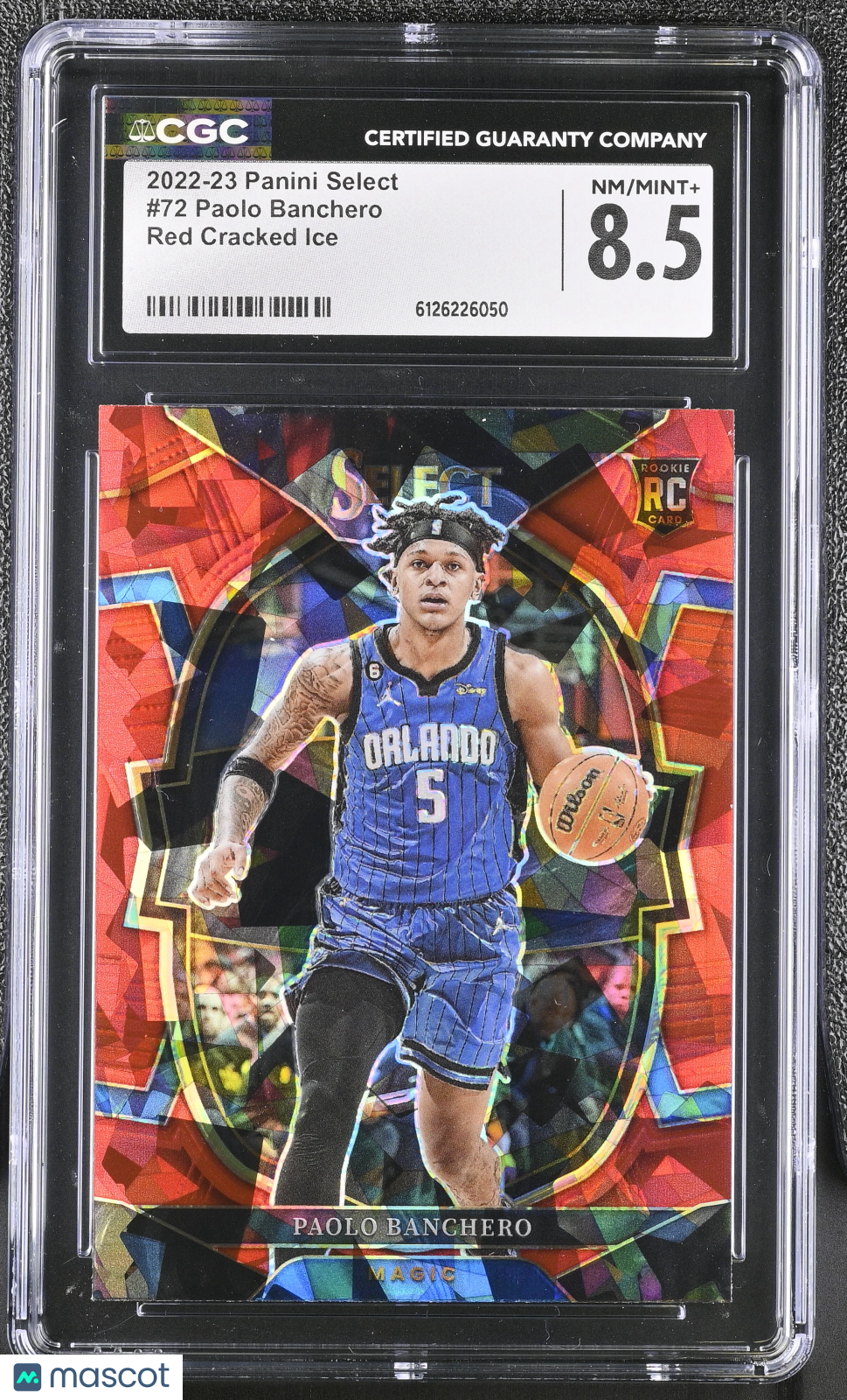 2022-23 Panini Select Paolo Banchero Red Cracked Ice #72 CGC 8.5