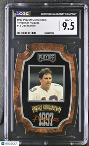 1997 Playoff Contenders Dan Marino Performer Plaques #12 CGC 9.5 Miami Dolphins