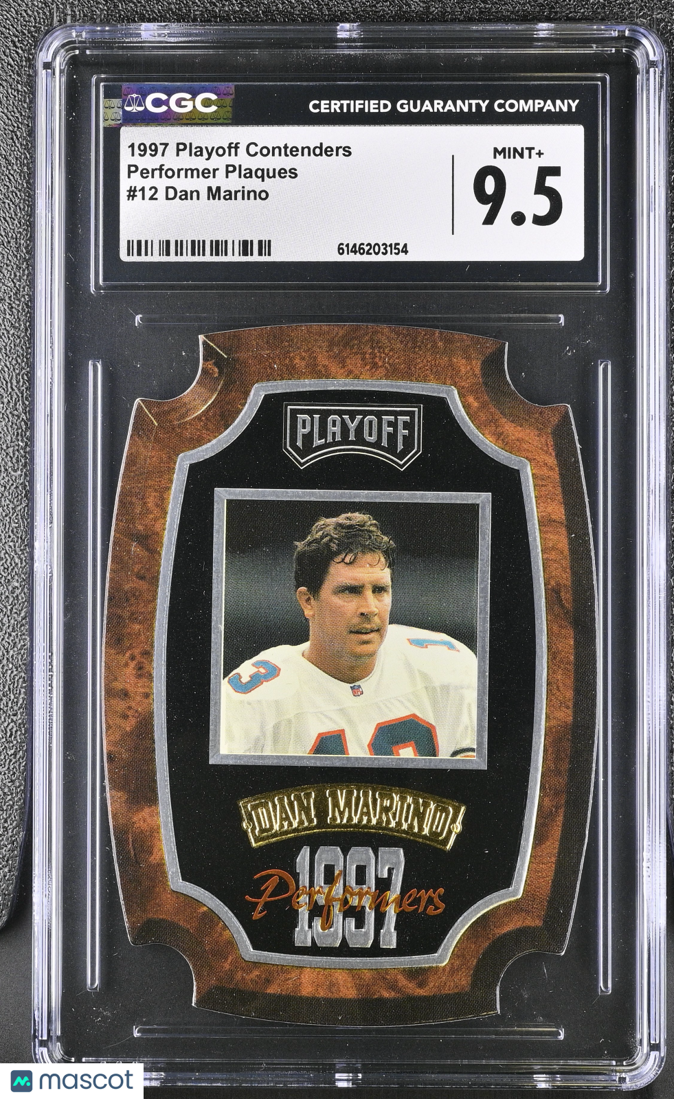 1997 Playoff Contenders Dan Marino Performer Plaques #12 CGC 9.5 Miami Dolphins