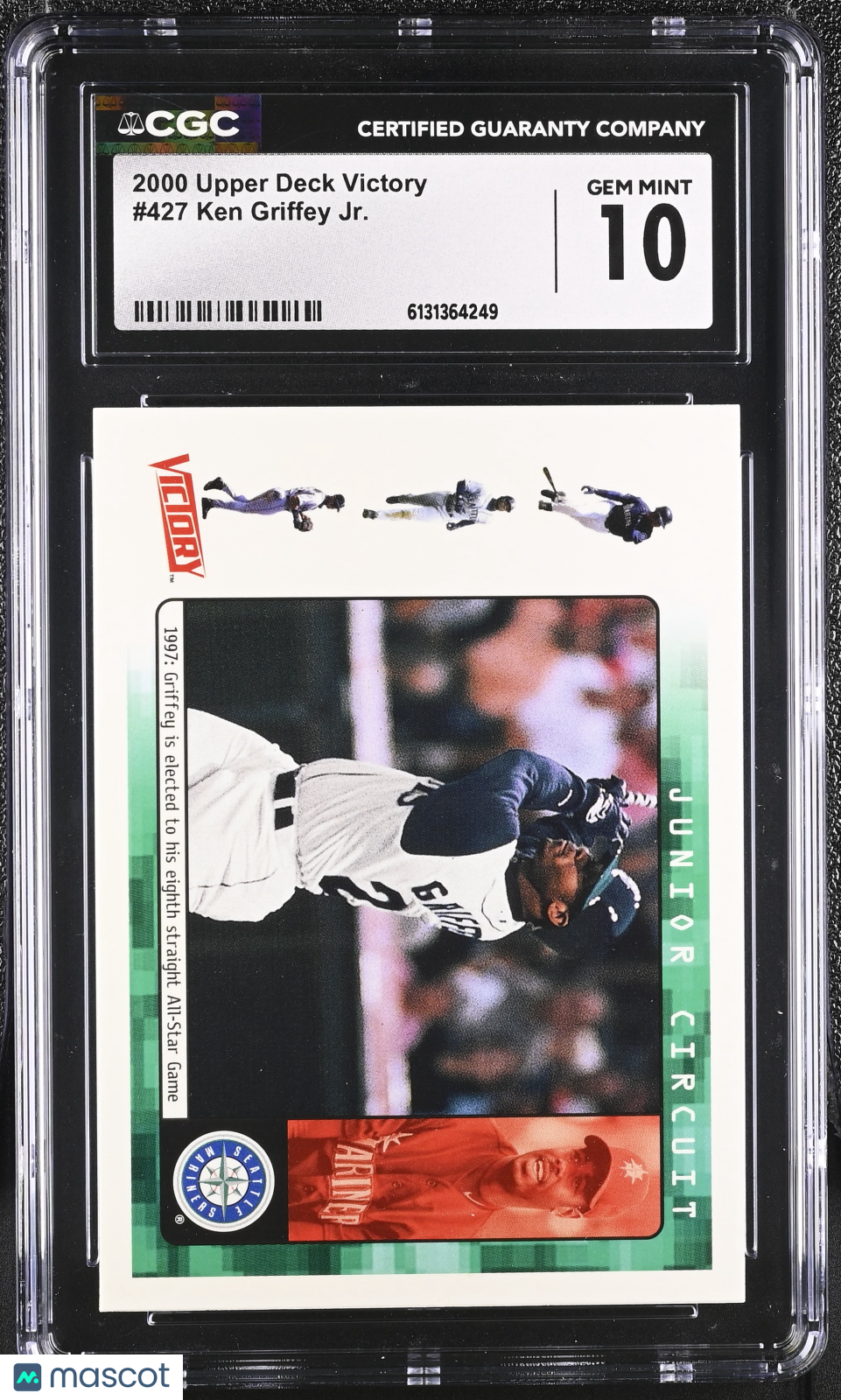 2000 Upper Deck Victory Ken Griffey Jr. #427 CGC 10 Seattle Mariners