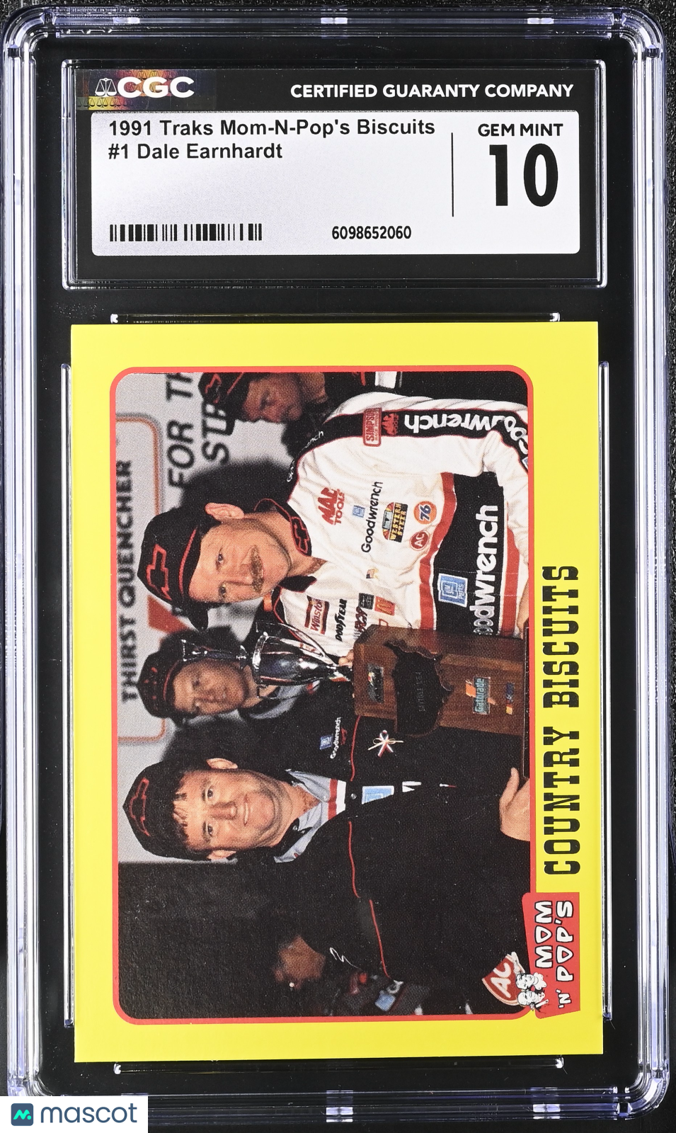 1991 Traks Mom-N-Pop's Biscuits Dale Earnhardt #1 CGC 10