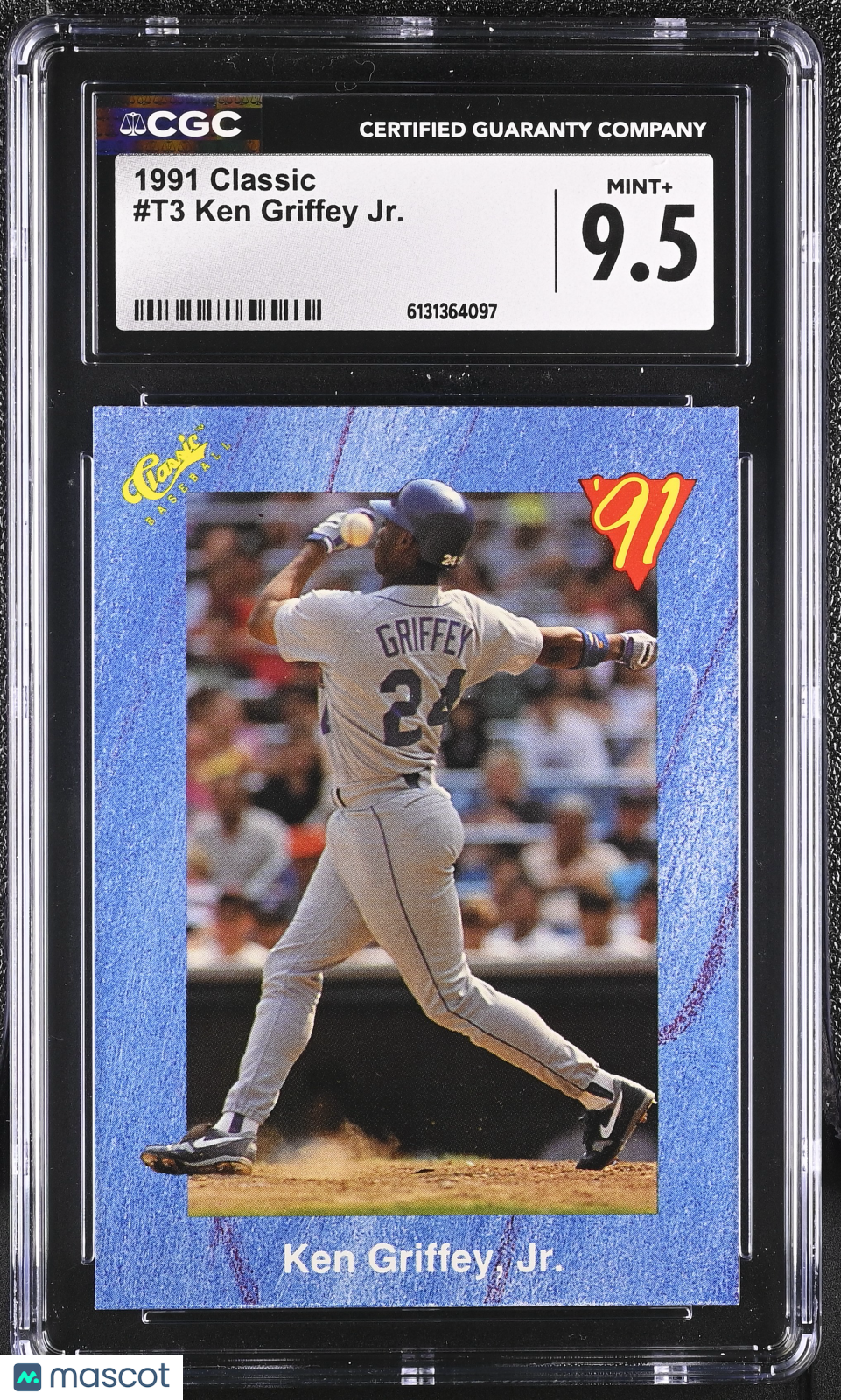 1991 Classic Blue Travel Edition Ken Griffey Jr. #T3 CGC 9.5 Seattle Mariners