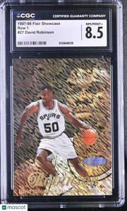 1997-98 Flair Showcase David Robinson Row 1 #27 CGC 8.5 San Antonio Spurs