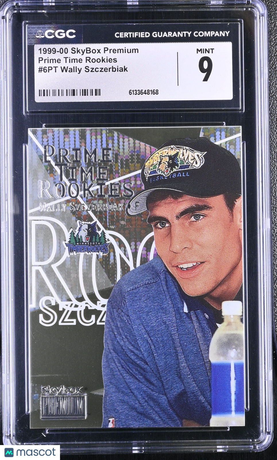 1999-00 Skybox Premium Wally Szczerbiak #6PT Prime Time Rookies CGC 9