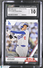 2024 Topps National Trading Card Day Shohei Ohtani #NTCD-GWP2 CGC 10 Dodgers