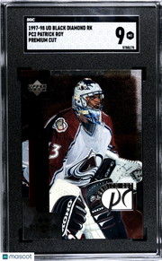 1997 Upper Deck Black Diamond Patrick Roy Premium Cut #PC2 SGC 9