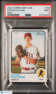 2022 Topps Heritage Shohei Ohtani Mini /100 #150 PSA 9 Los Angeles Angels