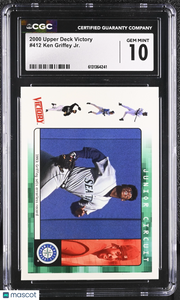 2000 Upper Deck Victory Ken Griffey Jr. #412 CGC 10 Seattle Mariners