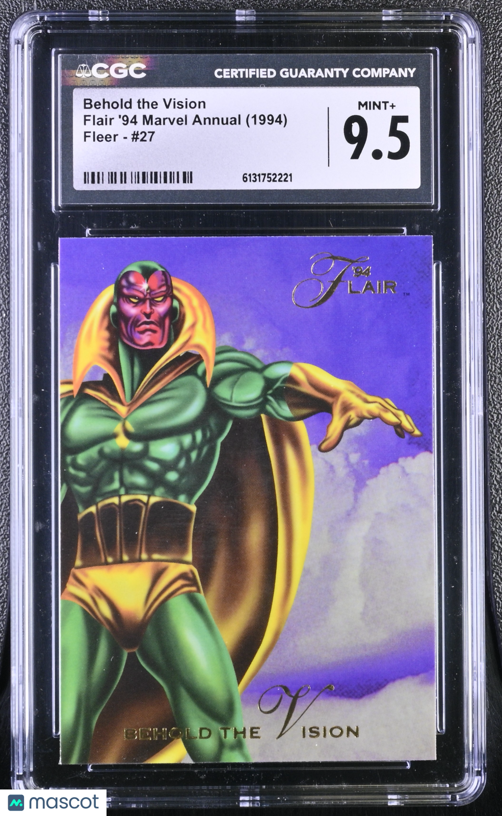 1994 Fleer Flair '94 Marvel Annual Behold the Vision #27 CGC 9.5