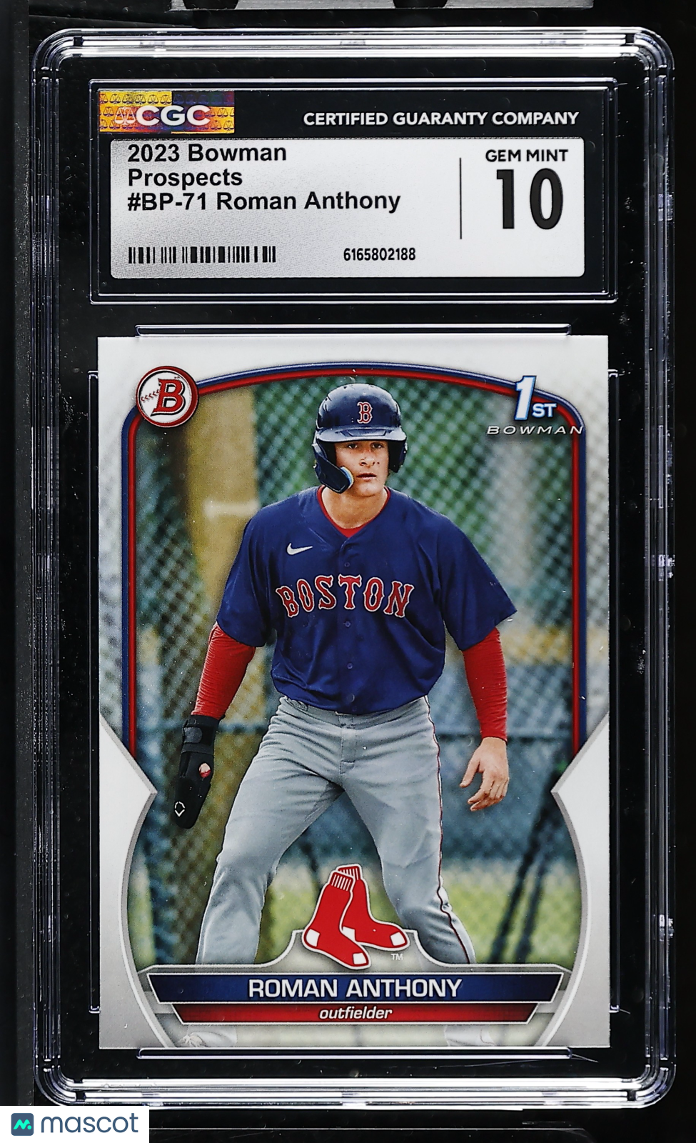 2023 Bowman Roman Anthony Rookie Prospects #BP-71 CGC 10 Boston Red Sox