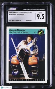 1993-94 Classic Pro Prospects Manon Rheaume Rookie #1 CGC 9.5