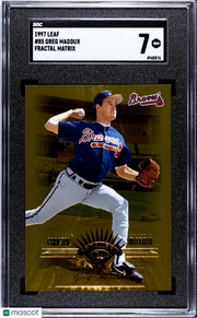 1997 Leaf Greg Maddux Fractal Matrix #85 SGC 7